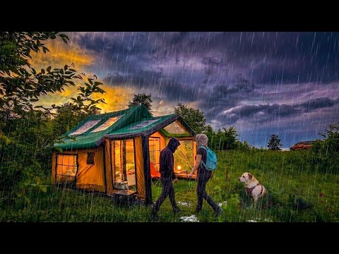 20 M2 DEV ÇADIRLA ORMANDA EV KURDUK
