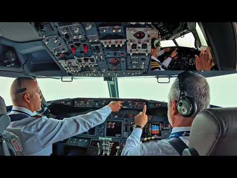 BOEING 737 Epic TAKE OFF From Bucharest Airport RWY08R