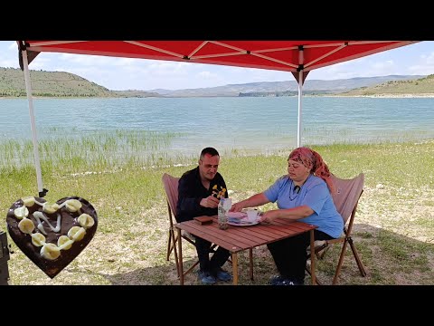 GÖL KENARINDA KEYİFLE KAMP YAPTIK. We had fun camping by