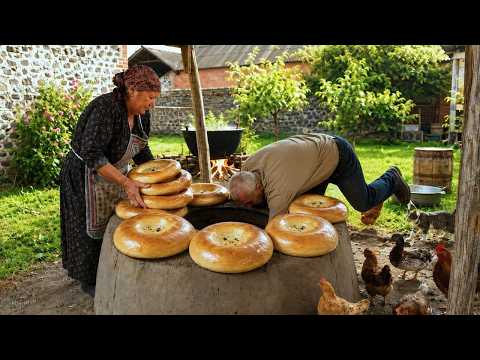 UZBEK BREAD Baking in the Countryside Authentic Village