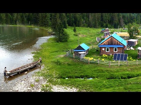Forest Village without Roads in Russia. Far From
