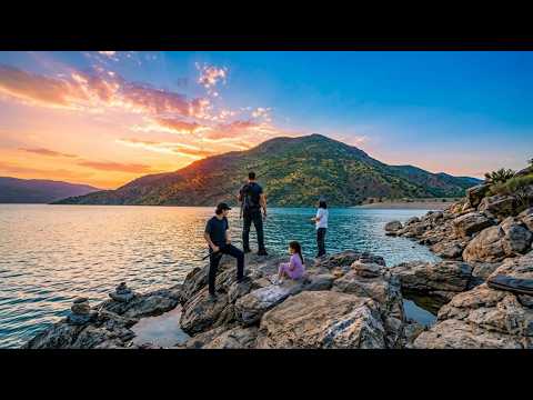 EŞİME BALIK TUTMAYI ÖĞRETTİM! | Ailece Göl Kenarında
