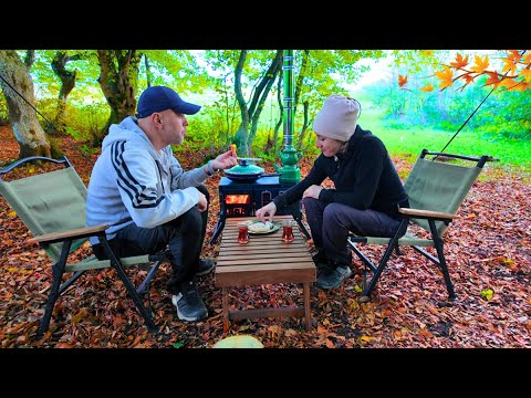SONBAHAR KAMPI VE SOBADA NEFİS YEMEKLER | KAMP VİDEOLARI