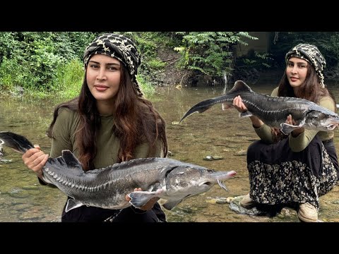How to cook Starry sturgeon fish in the oven? Cooking with