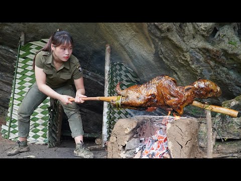 Hunting and making flavorful smoked porcupine in the wild,