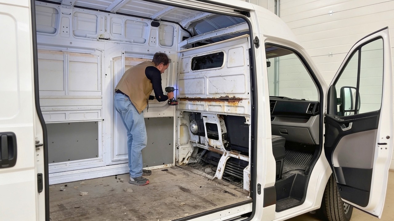 Man Builds An Amazing DIY CAMPERVAN Start To Finish By