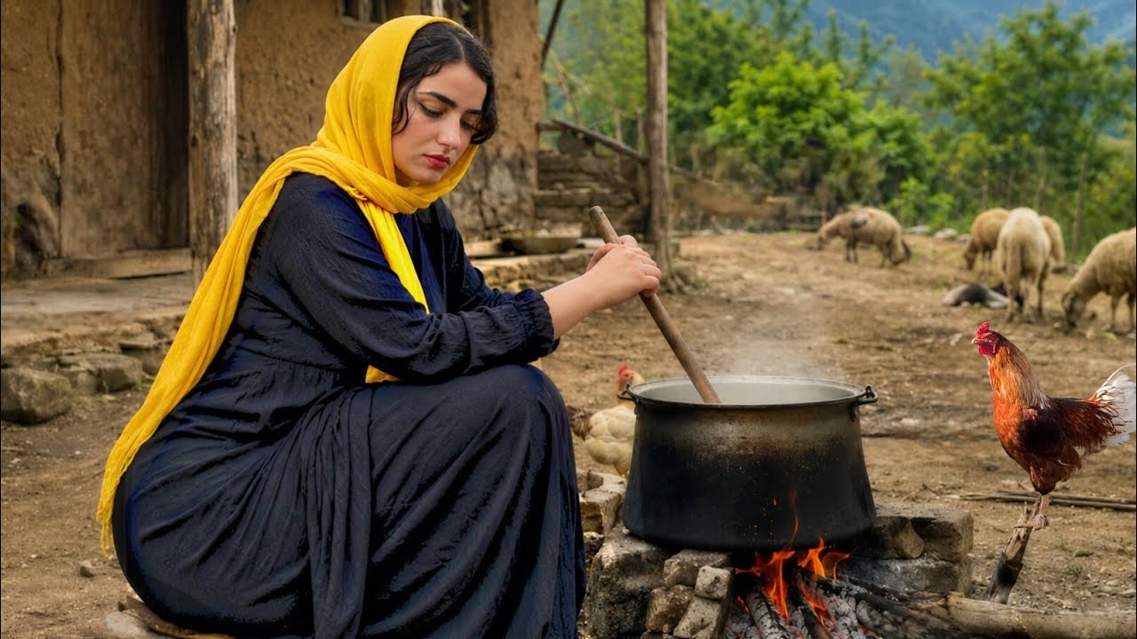 Traditional Village Life In Iran Rural Girl Daily Routine