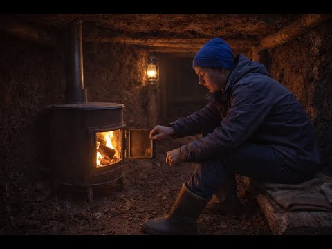 Solo Bushcraft: Building a Shelter and Cooking Over Fire in