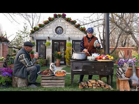 Slow Cooked Badi Pilaf in the Countryside
