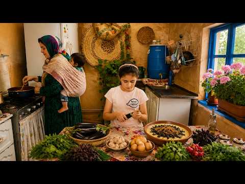 A Day in Our Iranian Village Cooking Traditional Kashk