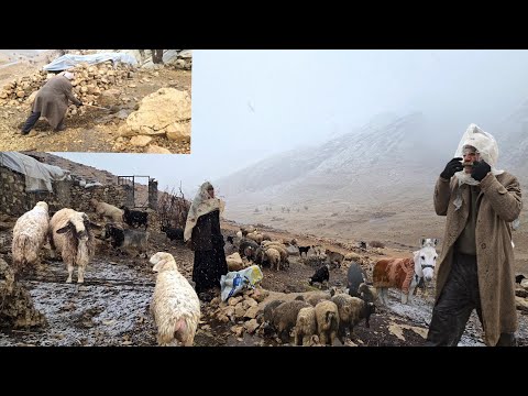 Nomadic life in the harshest conditions: Building a roof
