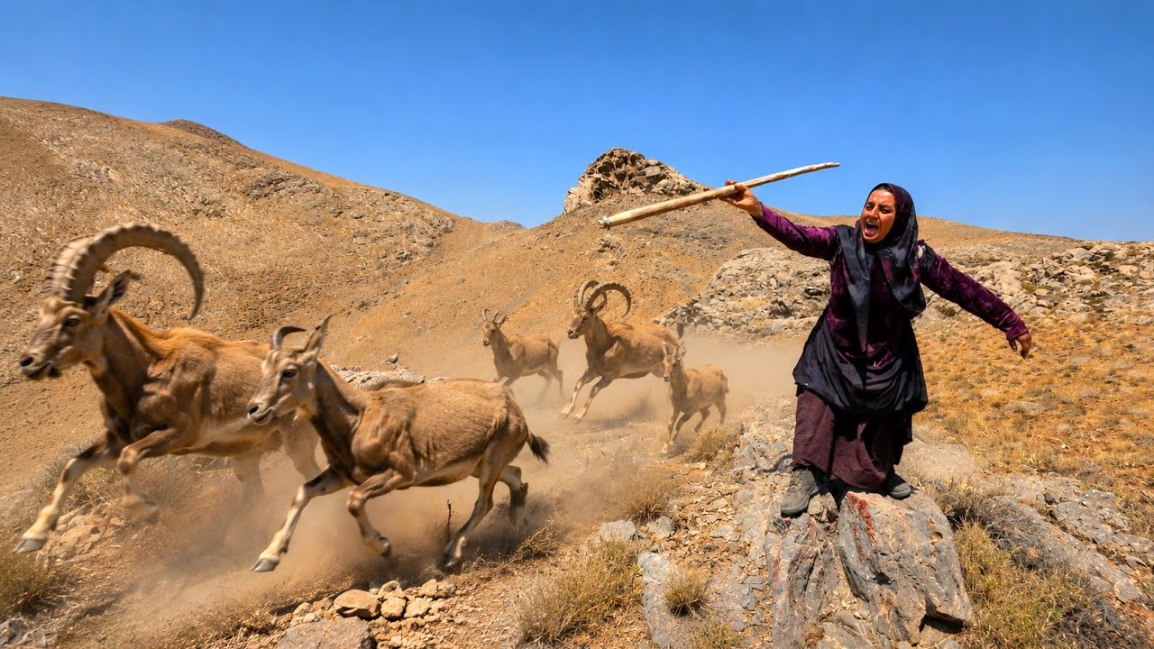 A Nomadic Woman’s Epic Battle with Wild Goats