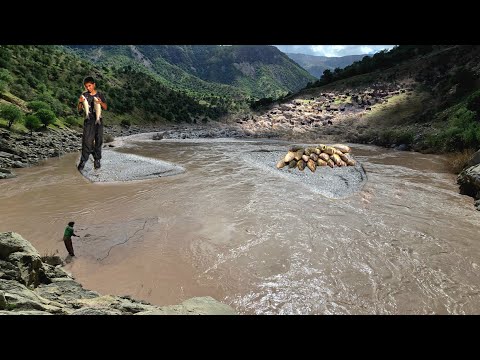 Surviving the Wild Zagros Mountains Nomads Fishing in a