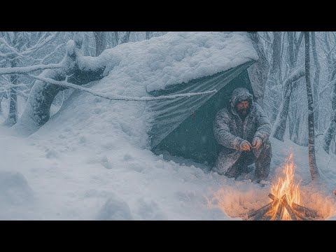 Trapped in a Deadly Snowstorm Solo Survival in Deep