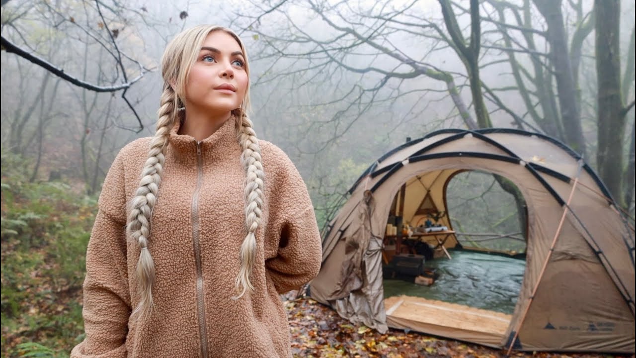 Camping in a Scary Forest Nature ASMR