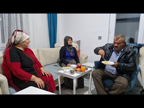 AKŞAM KOMŞUMUZ ZİYARETİMİZE GELDİLER GÜZEL SOHBET MUHABBET