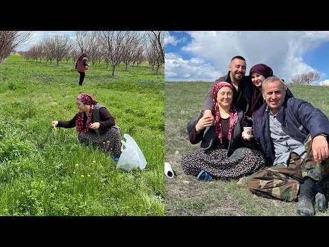 Oğlum ve gelinimle ailecek doğadayızÇiğdem, teke sakalı