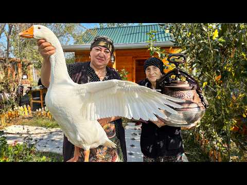 Grandma Cooks a Hearty Goose Soup in an Afghan Cauldron –
