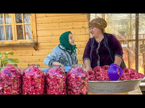Cabbage Harvest | Making Pickle by Cabbage and Cooking
