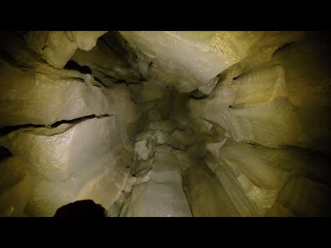 Into Screech Owl Cave Go Pro-full length