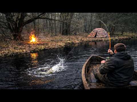 2 Days Solo Fishing & Camping in the Wilderness