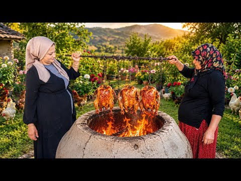 Köy Yaşamı Tandırda Tavuk Yapımı Belgesel Flim 4K