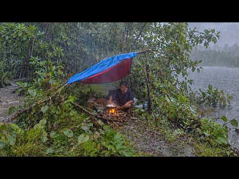 CRAZIES RAINSTORM IN MANGROVE FOREST SURVIVAL CAMPING