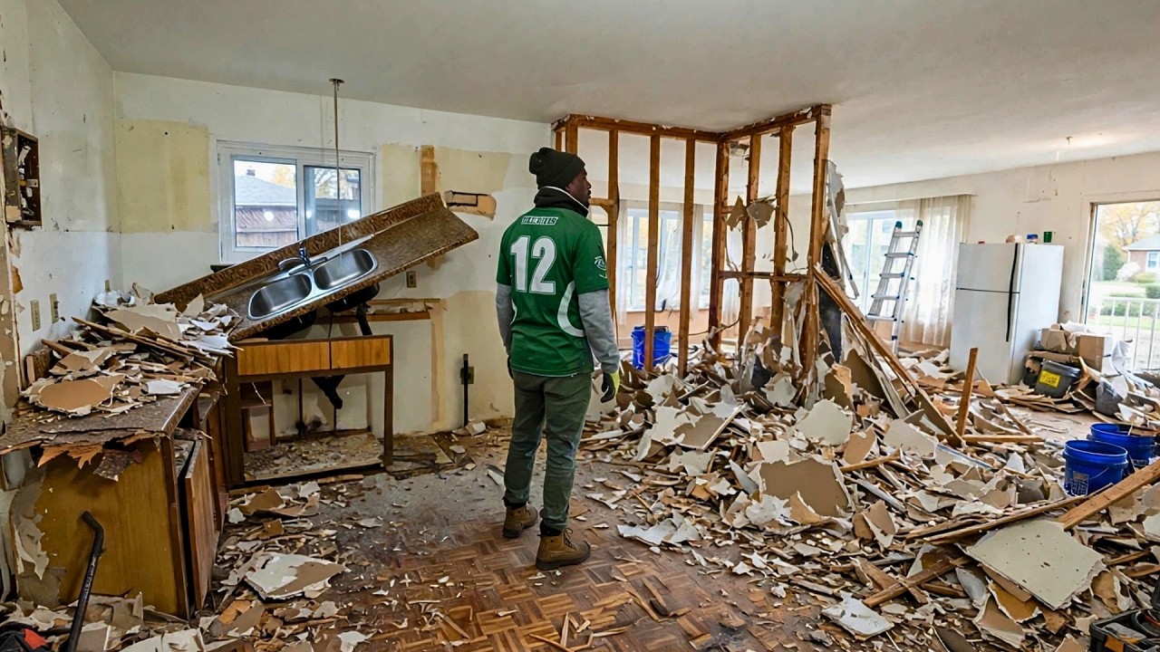 Man Renovates 2-Story Old House And Gives It A New Life