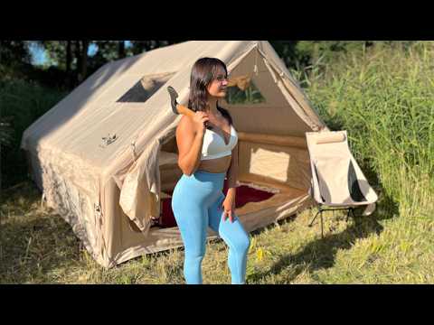 2 Days ALONE at a WILD Lake Cozy Tent & Campfire Cooking