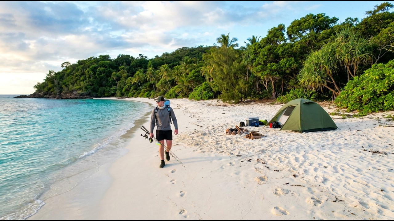 5 Days Fishing and Camping a Remote Tropical Island