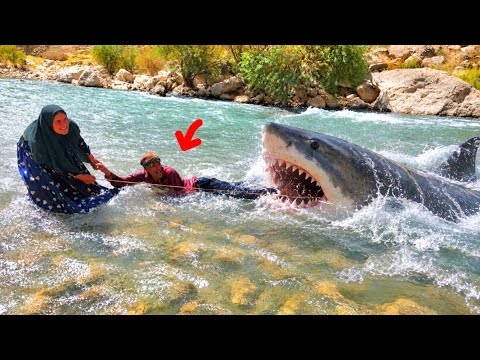 A Giant Shark Attacked Us in the Middle of the River