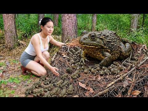 Harvesting 1000+ Frogs from the Deep Forest & Goes to
