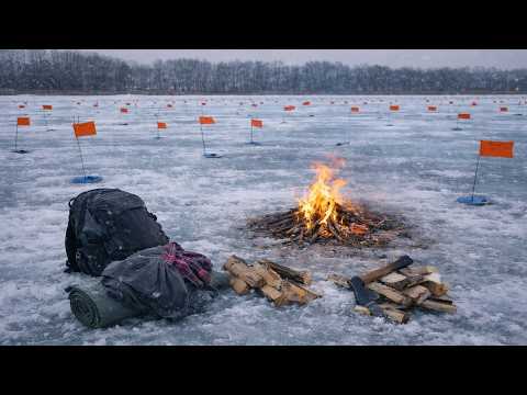Solo Trip to a Wild Lake Primitive Fish Traps, Campfire &