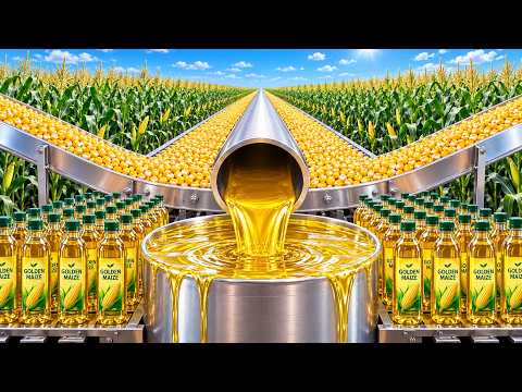 How Corn Oil Is Made Inside a Mass Production Factory