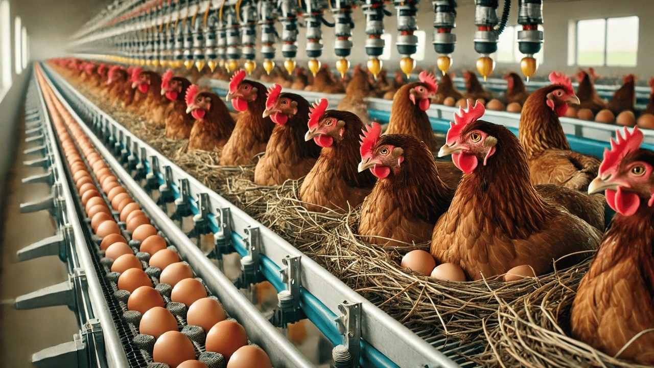 How Chickens Farm Make Million Eggs - Inside Modern