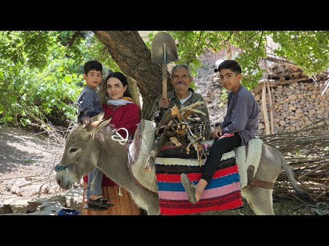 Village life Iran: Amazing Cooking & Donkey Riding By A