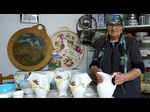 What do KARACHAY people do with milk? Village life in