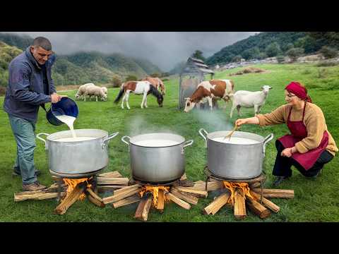 Three Village Cheeses over an Open Fire - Goat, Sheep & Cow