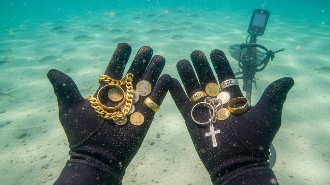 Achei Tesouros Perdidos no Fundo do Mar