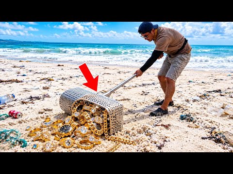 OMG Beach Treasure Hunting – I Found Lost Gold Rings,
