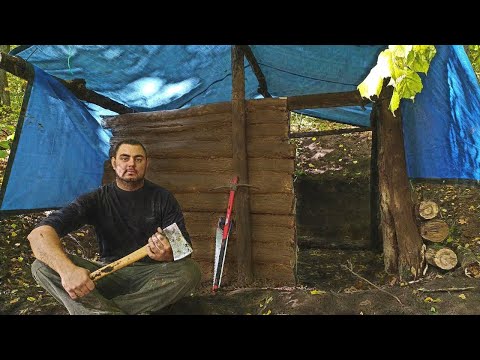 Digging a dugout in the forest \ FOREST WOOD CANDLE FOR