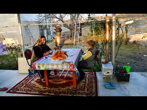 Life In The AZERBAIJAN Northern Village: Cooking National