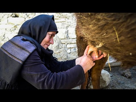 LAST INHABITANTS of the abandoned village in DAGESTAN.