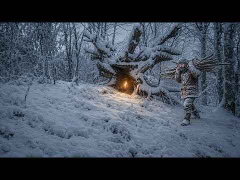 2 Days Survival Challenge in Heavy Snow and Blizzard -14°C