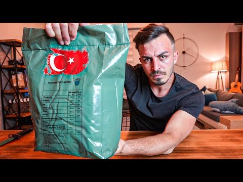 TÜRK ASKERİ YEMEKLERİNİ DENEDİM!! | TURKISH MRE