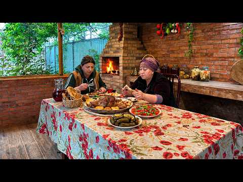 Traditional Tandoor Dishes in the Village! Stuffed Grape