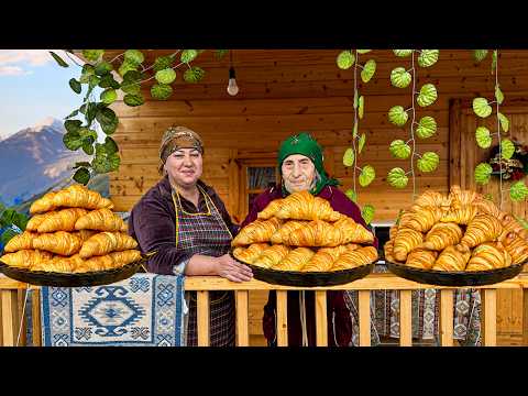 Grandma Cooked Delicious Croissants in the Village | So