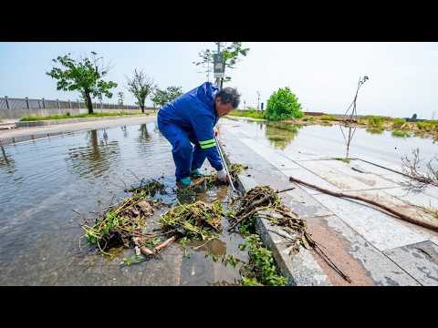 Clean out abandoned drainage systems to drain wastewater