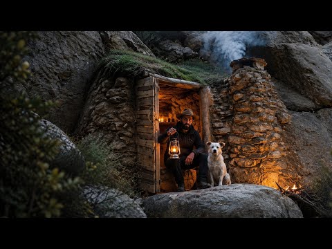 1000-Year-Old Cave Turned Into a Cozy Survival House