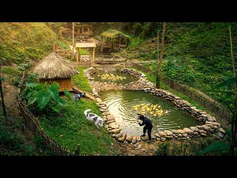 FULL VIDEO: Building a Duck Coop, Fish Pond, Making Smoked